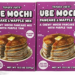 Trader Joe's Ube Mochi Pancake & Waffle Mix, 13.3 oz (Pack of 2)