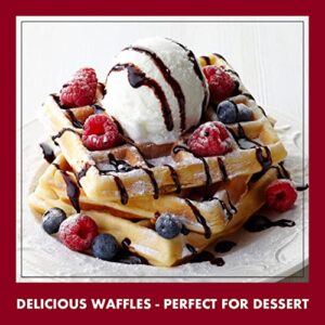 Classique Fare Belgian Waffle Mix - Makes Light and Crisp Waffles, Pancakes, Muffins & Crepes - Works with Waffle Maker - Fast and Fresh Breakfast Foods - 16 Oz Boxes (Pack of 3)