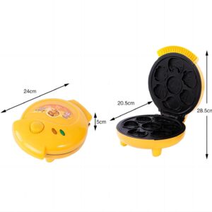 Waffle Maker for Kids 7 Different Shaped Pancakes Animal Waffle Maker Electric Nonstick Waffler Iron, Pan Cake Cooker