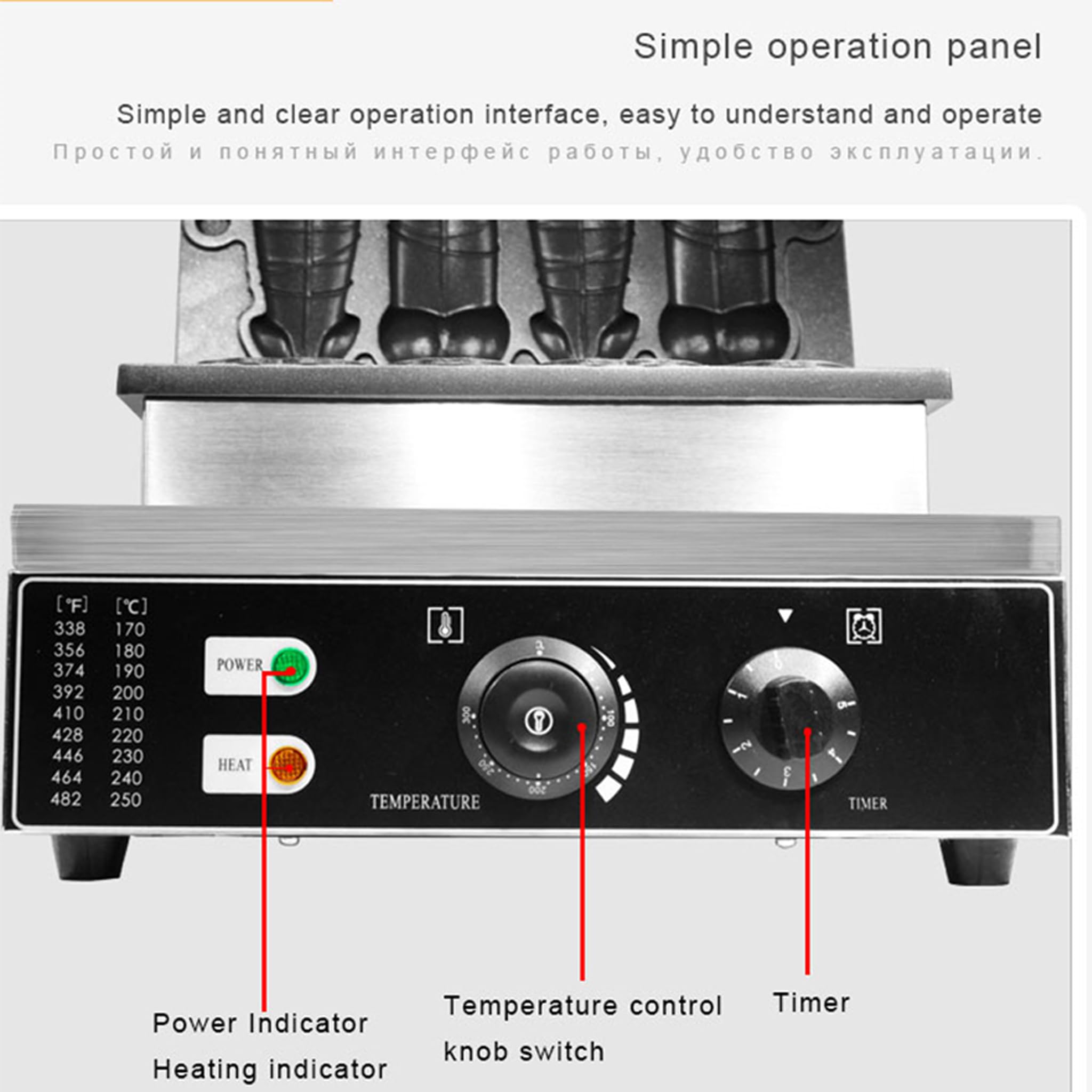 110V US Plug Waffles,Fun Shape Waffle Maker,penis waffle machine,Fun Hot Dog Creative Pattern Waffles,Temperature Controlled Non-Stick Waffles, Stainl