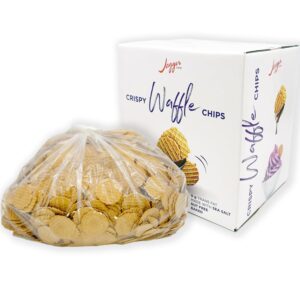 Jagger Cone Company Waffle Nachos, Crispy Waffle Chips for Ice Cream Nachos, 5.5 lb Box