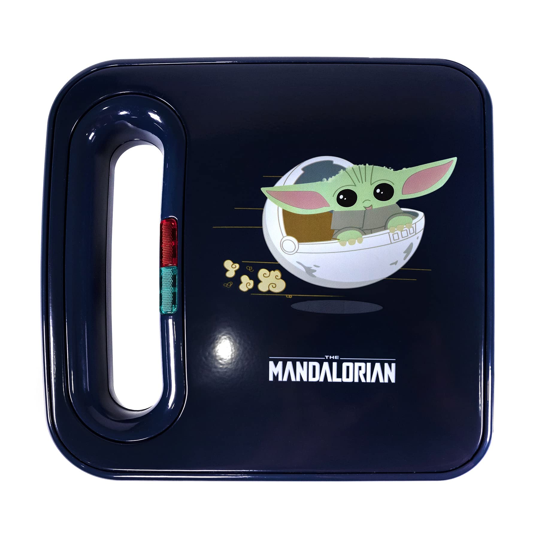 Uncanny Brands Mandalorian Waffle Maker - Bounty Hunter & Baby Yoda Waffles - Star Wars Kitchen Appliance