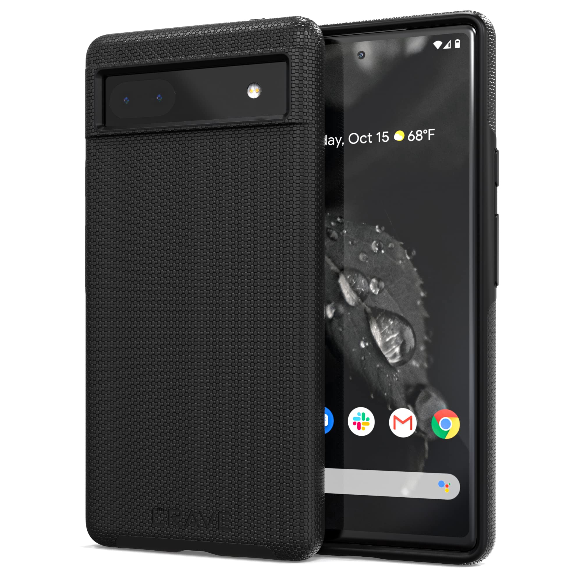 Crave Dual Guard for Google Pixel 6a Case, Shockproof Protection Dual Layer Case for Google Pixel 6a - Black