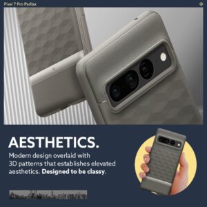 Caseology Parallax [Military Grade Drop Tested] Designed for Google Pixel 7 Pro Case (2022) - Ash Gray