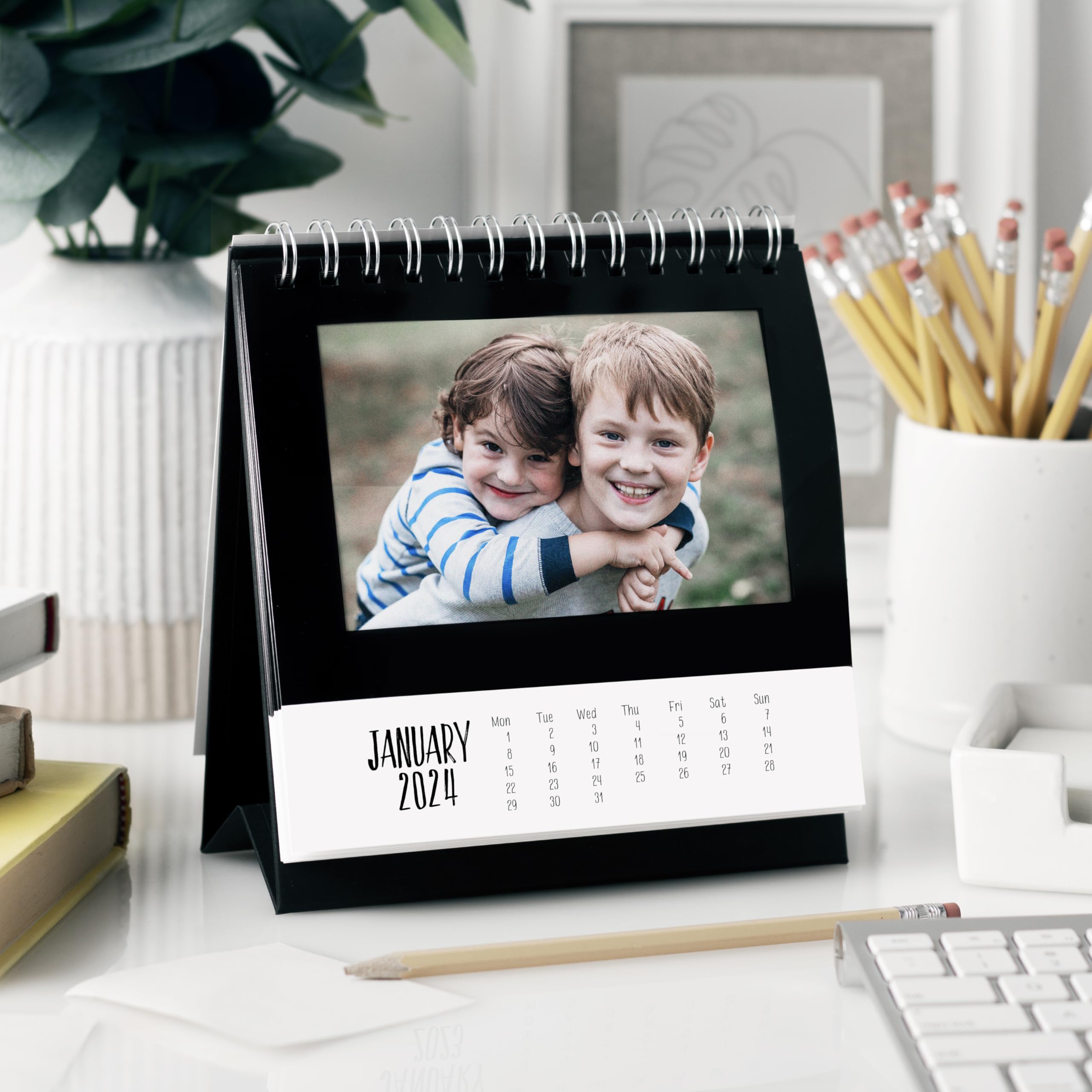 FINE PHOTO GIFTS 2024 Monthly Desk Photo Calendar