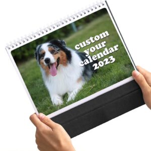 personalized desk custom calendar 2024 personalized calendar with your photo/pet photo, 13 pictures calendar diy gifts for school, office, home,wedding gift