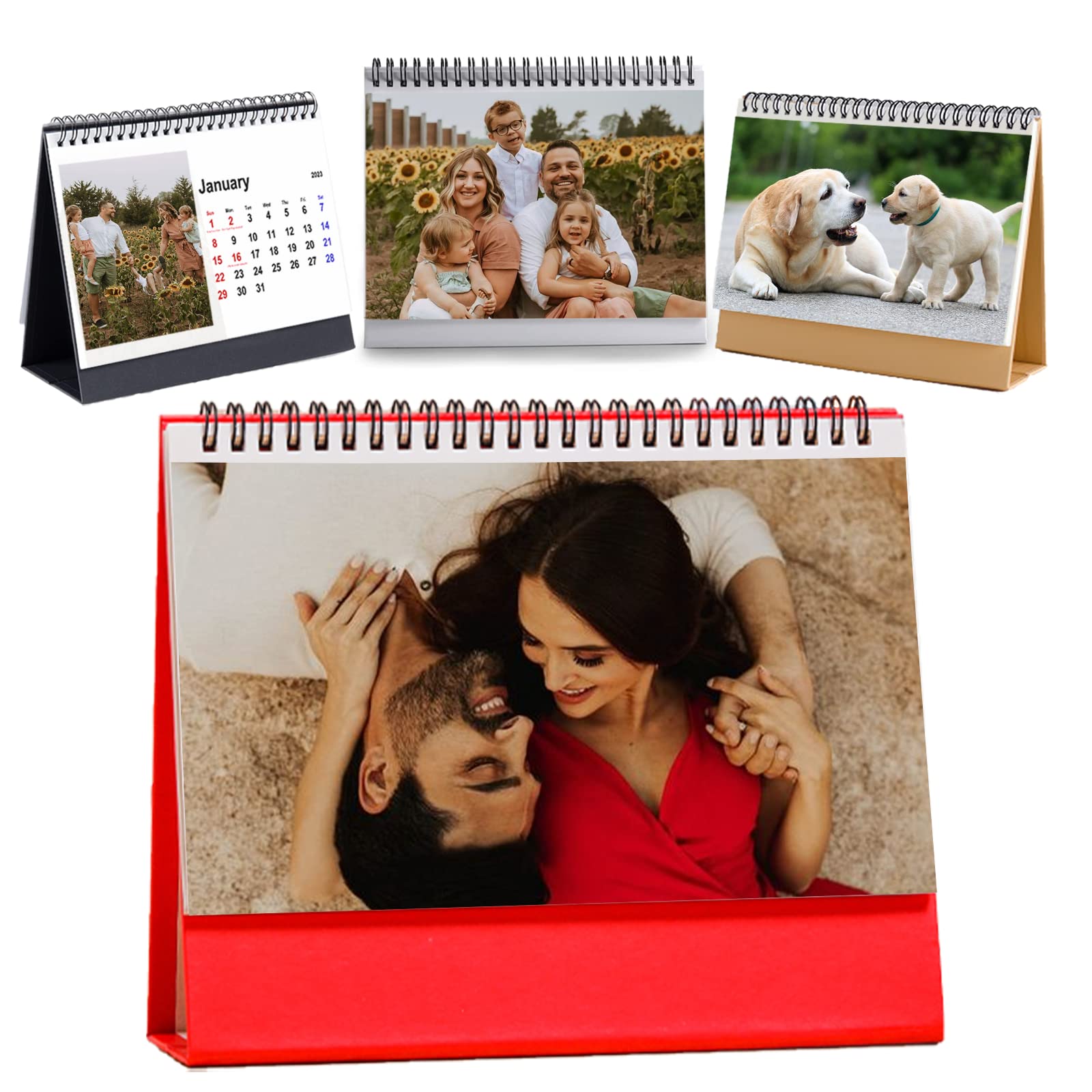 Custom Calendar 2023 with Your Photo Album, Personalized Calendar Monthly 13 Pictures for Desk, Office, Home Use Horizontal 8.3" x 6.7"