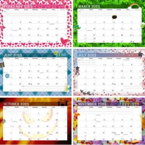 2025 Photo Frame Wall Spiral-bound Calendar (Add Your Own Photos) - 12 Months Desktop/Wall Calendar/Planner - (Edition #08)