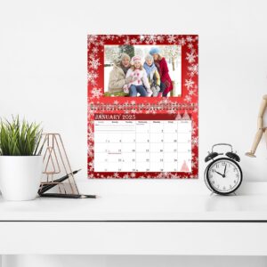 2025 Photo Frame Wall Spiral-bound Calendar (Add Your Own Photos) - 12 Months Desktop/Wall Calendar/Planner - (Edition #08)