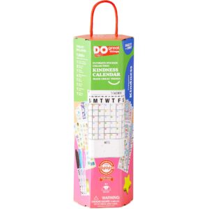 highlights kindness dry-erase calendar for kids, includes 1300+ reusable stickers, customizable wall calendar promotes self-expression and organization, ages 6+