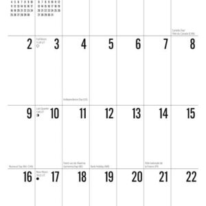 Large Print | 2024 12 x 24 Inch 18 Months Monthly Square Wall Calendar | July 2023 - December 2024 | Matte Paper | Plato | Easy to See Large Font