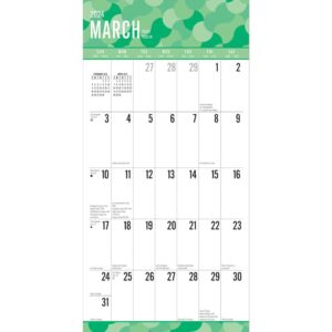 Big and Bold Jumbo Grid | 2024 12 x 24 Inch Monthly Square Wall Calendar | Matte Paper and Sticker Sheet | StarGifts | Easy to See Large Font