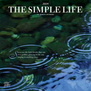 the simple life | 2024 12 x 24 inch monthly square wall calendar | sticker sheet | stargifts | inspiration photography