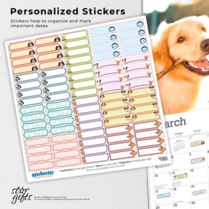 The Beauty of Golden Retrievers | 2024 14 x 24 Inch Monthly Deluxe Wall Calendar | Sticker Sheet | StarGifts | Animal Dog Breeds