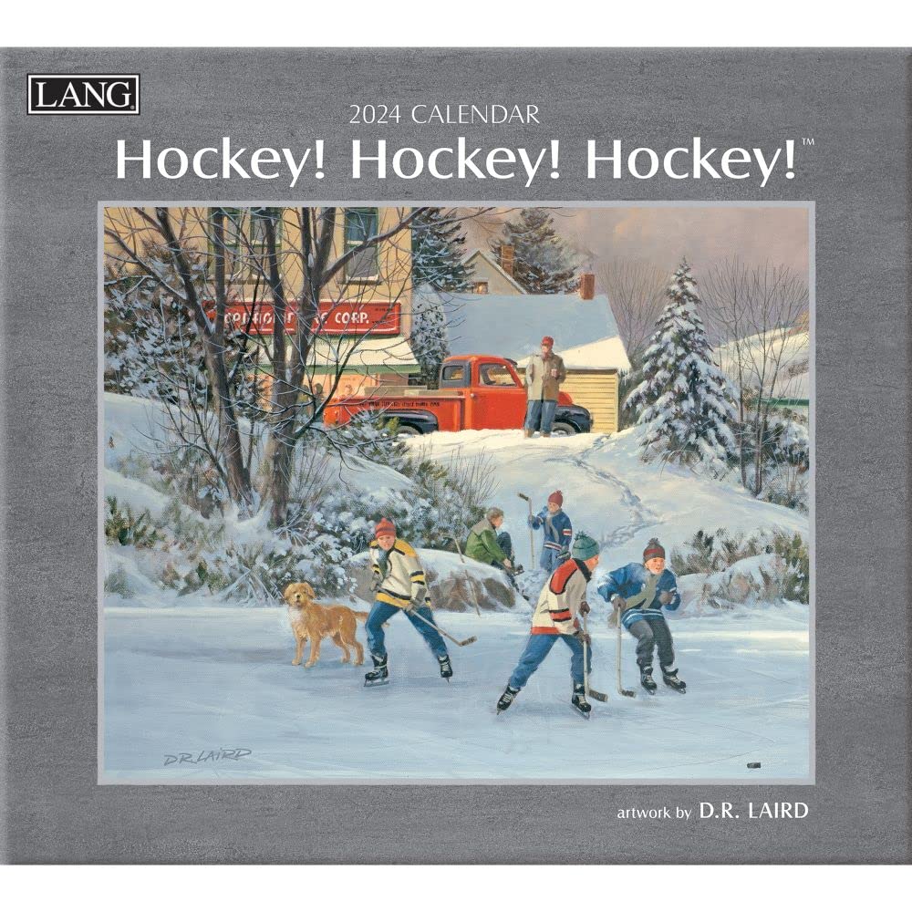 LANG Hockey Hockey Hockey 2024 Wall Calendar (24991001916)