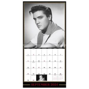 2024 Elvis Presley Monthly Wall Calendar, 16 Months, 12" x 12" (DDD3732824)