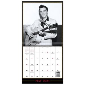 2024 Elvis Presley Monthly Wall Calendar, 16 Months, 12" x 12" (DDD3732824)