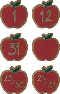 teacher created resources home sweet classroom apples calendar days (tcr8701) multi