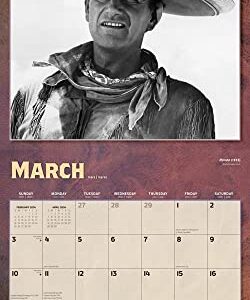 John Wayne in the Movies OFFICIAL | 2024 12 x 24 Inch Monthly Square Wall Calendar | BrownTrout | USA American Actor Celebrity Duke