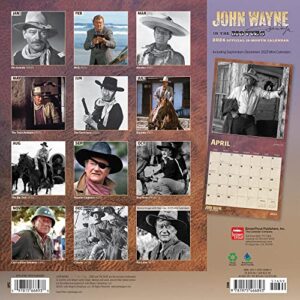 John Wayne in the Movies OFFICIAL | 2024 12 x 24 Inch Monthly Square Wall Calendar | BrownTrout | USA American Actor Celebrity Duke