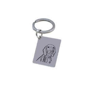 Dog Tag keyring, Customization Jewelry, Personalised Keyring - Calendar Photo Engraved Key Chain Fob - Pet Picture Jewelry, Pet Tag with Address, Dog Picture with address, Engraved your Phone Number