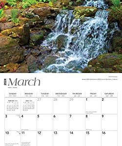 America | 2024 12 x 24 Inch Monthly Square Wall Calendar | Foil Stamped Cover | BrownTrout | USA United States Scenic Nature