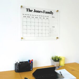 Custom Family Calendar Personalized Wall Calendar - Personalized Calendar 2024, Two Month Planner Family Calendar 2024 Calendar Marker (24"x18", Extra Package)