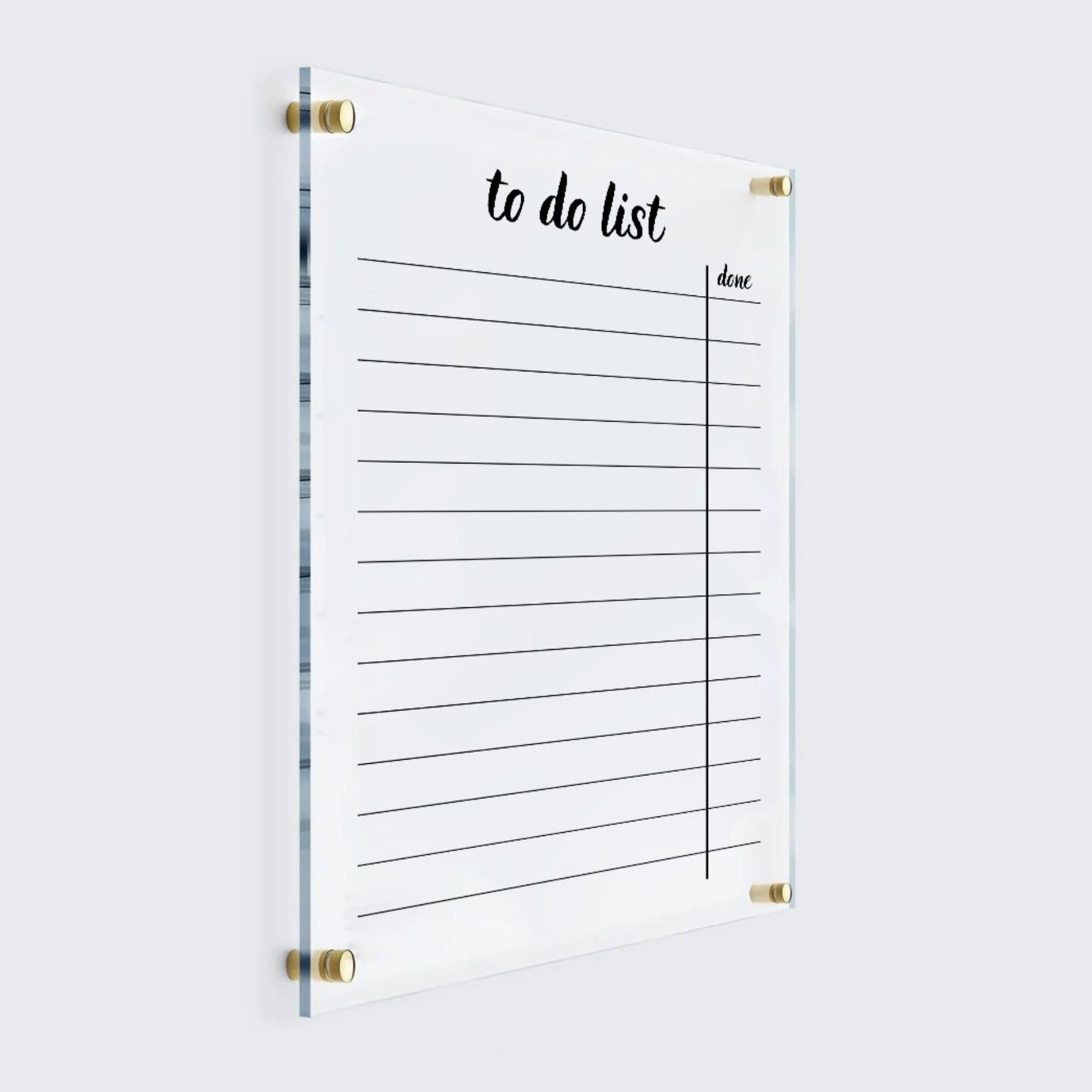 PERSONALIZED To Do Planner Clear Wall Calendar - Personalized Calendar 2024, Dry Erase Monthly Calendar Monthly and Weekly Wall Calendar 2024 with Marker Wall Planner