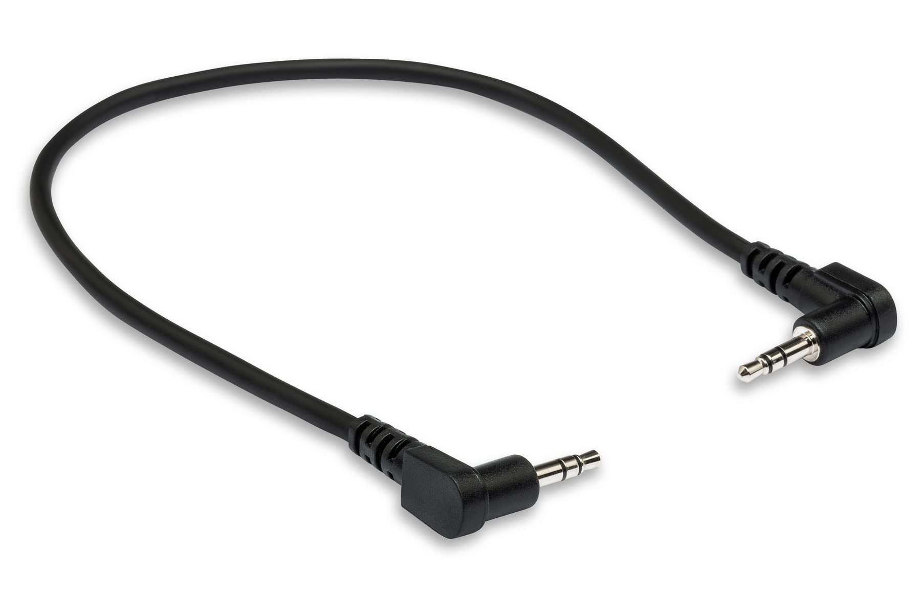 Hosa CMM-100.8RR Right Angled 3.5 mm TRS Stereo Interconnect Cable, 8 Inch