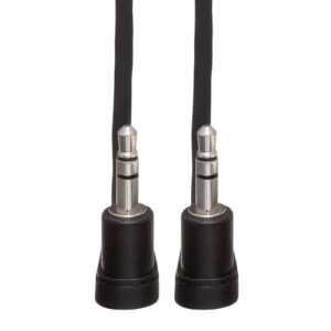 Hosa CMM-100.8RR Right Angled 3.5 mm TRS Stereo Interconnect Cable, 8 Inch