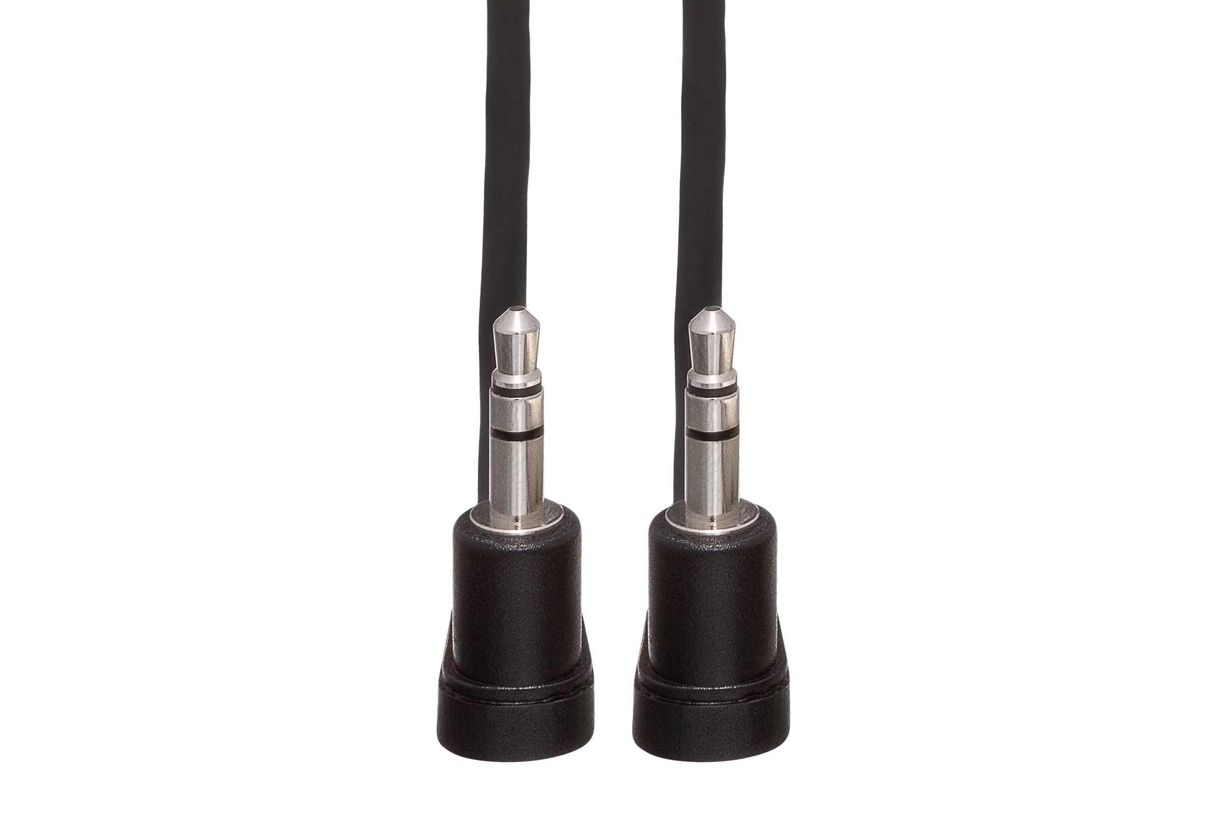 Hosa CMM-100.8RR Right Angled 3.5 mm TRS Stereo Interconnect Cable, 8 Inch