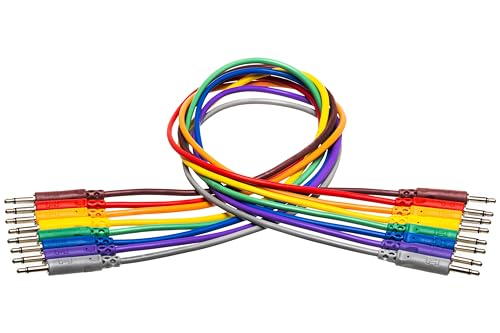 Hosa CMM-815 3.5 mm TS to 3.5 mm TS Unbalanced Patch Cables, 6 Inch