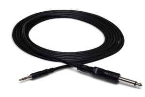 hosa cmp-310 3.5 mm ts to 1/4" ts mono interconnect cable, 10 feet