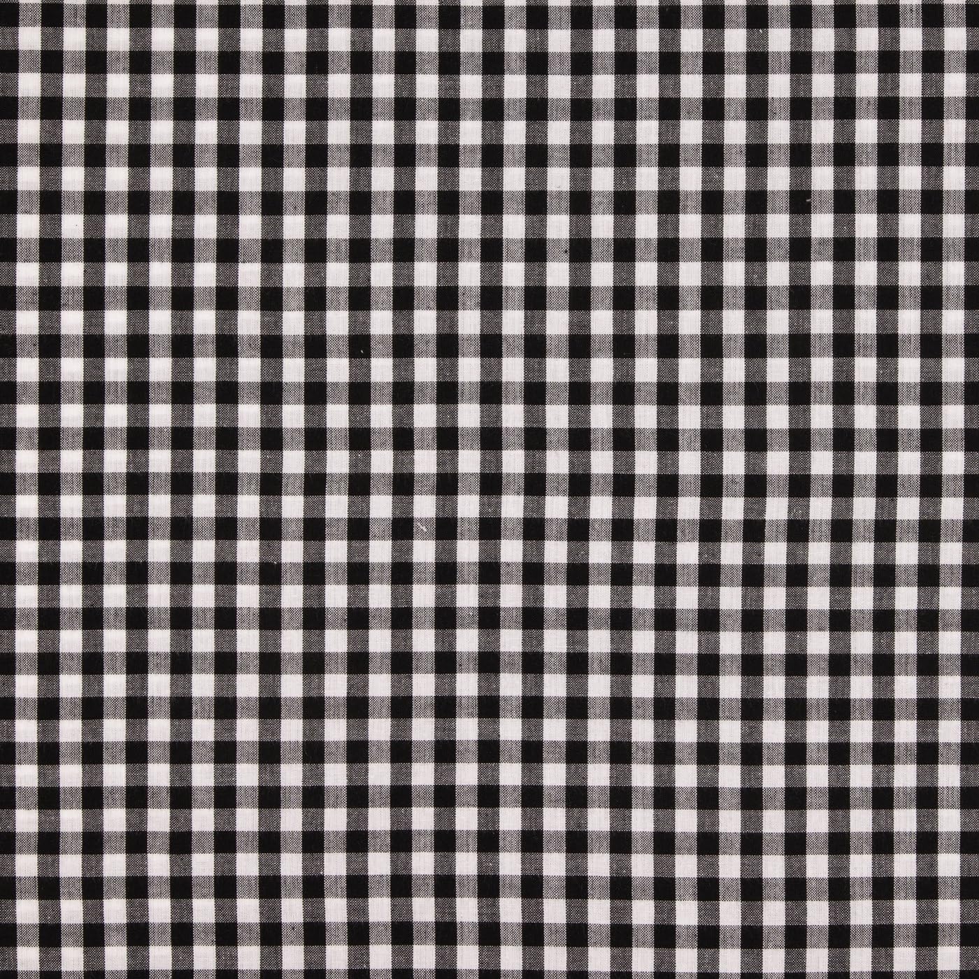 Black & White Gingham Homespun Cotton Fabric (1 Yard) – Printed Sewing Fabric by The Yard – Very Lightweight Precut Fabric for Sewing Clothes, Homeware, & Other Accessories – DIY Craft Fabric