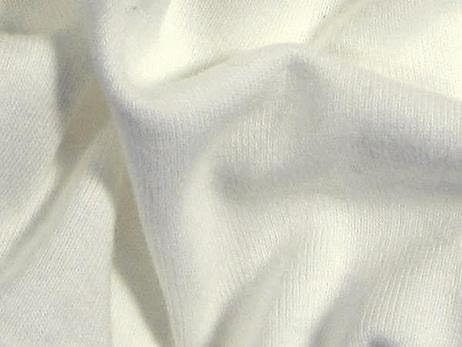 Organic Cotton 10 Ounce Baby Rib Knit Fabric - White - by The Yard