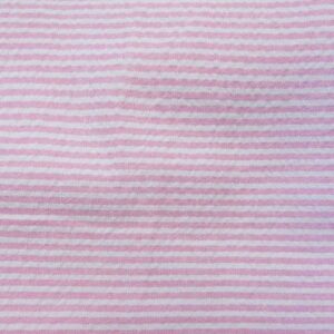 richlin fabrics 3 yard pack, 58" seersucker stripe, 100% cotton, pink & white