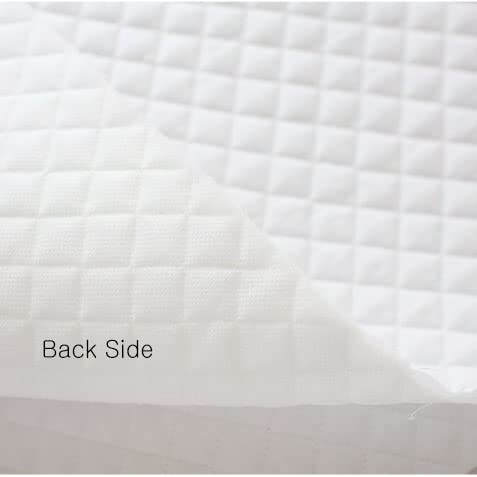 Premium Pre Quality Quilted Cotton Fabric by The Yard 44" Solid, Unbleached Cotton, Linen (Snow White(B2220))