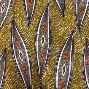 African Ankara Wax Prints Fabrics- Classical Design- White, Black, Red, Light-Brown -Sell by 6 Yards- 100% Cotton-for Men and Women