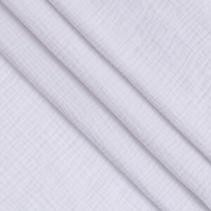 100% pure cotton double layer crepe fabric double layer gauze baby chlidren's cloth bedding towel cut by the yard white