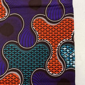 Classical Design African Guaranteed Wax Block Prints Fabric/African Ankara Wrapper Fabric Wax Fabrics /-Sell by 6 Yards-100% Cotton-for Dresses- Purple, Orange, Teal-Green, Burgundy, White,