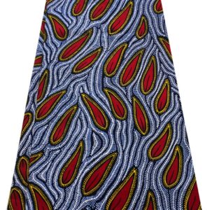 African Guaranteed Wax Block Prints Fabric/African Ankara Wrapper Fabric Wax Fabrics /-Sell by 6 Yards-100% Cotton-for Dresses-Red,Dark-Blue,White,Black