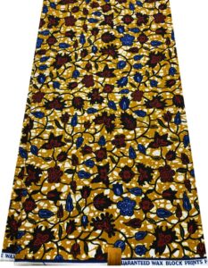 african guaranteed wax block prints fabric/african ankara wrapper fabric wax fabrics /-sell by 6 yards-100% cotton-for dresses- red, blue, white, light-gold