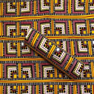 African Angola Ankara Wax Prints Fabrics -Sell by 6 Yards- 100% Cotton-for Men and Women-Red/Yellow/White/Black/Cream/Brown