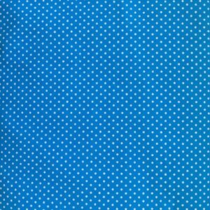 white on baby blue cut to order polka dot fabric, 100% cotton, perfect fabric for sewing and quilting (white on baby blue)