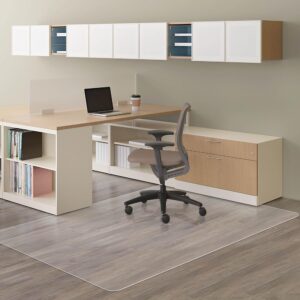 Amyracel Extra Large Office Chair Mat for Hardwood Floor- 46" x 72" Clear Computer Desk Chair Floor Mat for Hard Wood/Tile Floors, Easy Glide Floor Protector Mat for Rolling Chairs at Home or Work