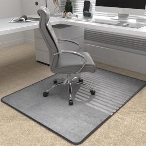 Heavy Duty Office Chair Mat for Carpet and Hardwood Floor Bohemian Desk Chair Mat Rug 36'' x 48'' Jacquard Woven Surface Floor mats for Office Home