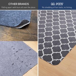 QQpony Chair Mat for Hard Floor, 63"x51" Office Chair Mat for Hardwood Floor, Premium Floor Protector Desk Rug for Home Office (Grey)