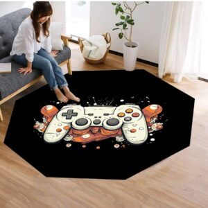 Gaming Chair mat for Hardwood Floor Office Chair Mat Octagon Floor Mats Computer Desk Chair Mat for Carpet Desk Chair Mat for Carpeted Floors,100cm (Color : 16)