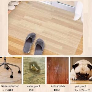 Transparent PVC Mats Office Chair Mat for Hardwood Floor 16x24in 35x48in 43x55in Rolling Chair Pad Plastic Pads Under Desk Chair Thick 1.5mm (Size : 20x48in)