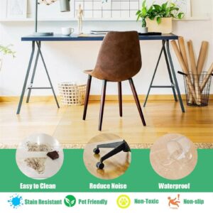 Large Hard Floor Chair Mats, Clear Vinyl Plastic Floor Runner/Protector Mat for Kitchen Office Entrance, Waterproof/Non Slip/Heavy Duty, 28 36 40 48 56 63 71 80 87 95 103 111 120 Long (Size : 70cmX12